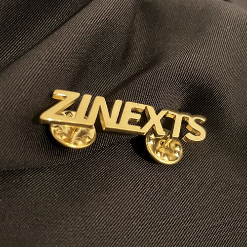 Custom made company name brooch online maker personalized gold business logo badges wholesale creators 